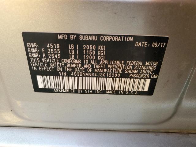 Photo 12 VIN: 4S3BNAN64J3012200 - SUBARU LEGACY 2.5 