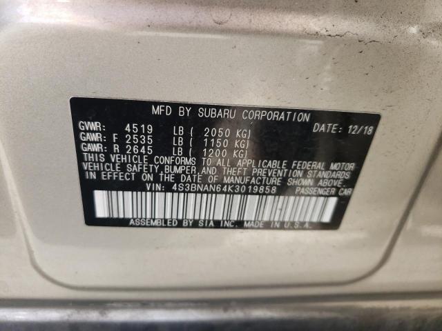 Photo 12 VIN: 4S3BNAN64K3019858 - SUBARU LEGACY 2.5 