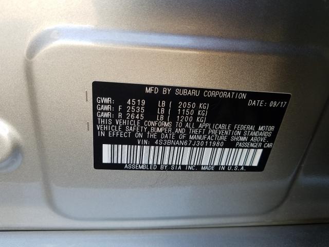 Photo 9 VIN: 4S3BNAN67J3011980 - SUBARU LEGACY 2.5 