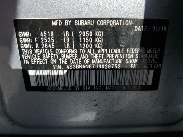 Photo 11 VIN: 4S3BNAN67J3029752 - SUBARU LEGACY 