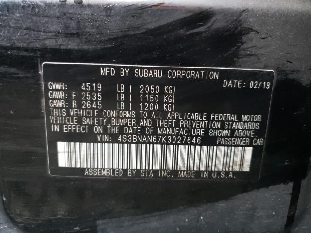 Photo 12 VIN: 4S3BNAN67K3027646 - SUBARU LEGACY 2.5 