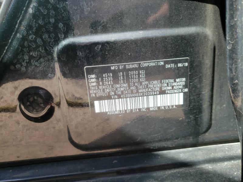 Photo 9 VIN: 4S3BNAN68K3039949 - SUBARU LEGACY 2.5 