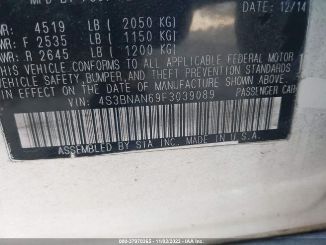 Photo 8 VIN: 4S3BNAN69F3039089 - SUBARU LEGACY 