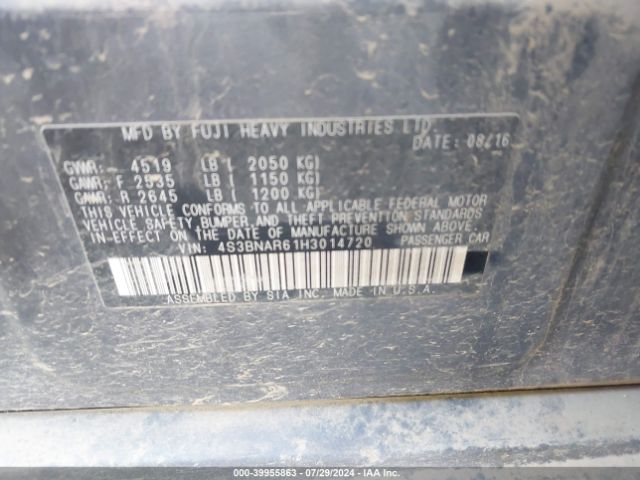 Photo 8 VIN: 4S3BNAR61H3014720 - SUBARU LEGACY 