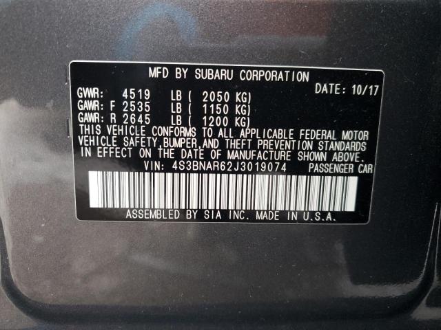 Photo 11 VIN: 4S3BNAR62J3019074 - SUBARU LEGACY SPO 