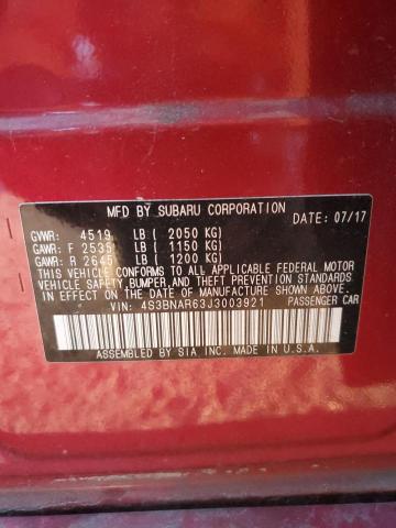 Photo 12 VIN: 4S3BNAR63J3003921 - SUBARU LEGACY SPO 