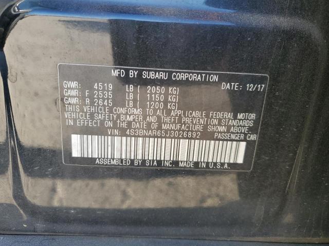 Photo 11 VIN: 4S3BNAR65J3026892 - SUBARU LEGACY SPO 