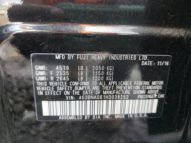 Photo 9 VIN: 4S3BNAS61H3038252 - SUBARU LEGACY SPO 