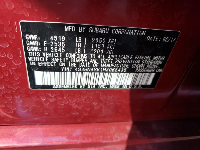 Photo 9 VIN: 4S3BNAS61H3065435 - SUBARU LEGACY SPO 