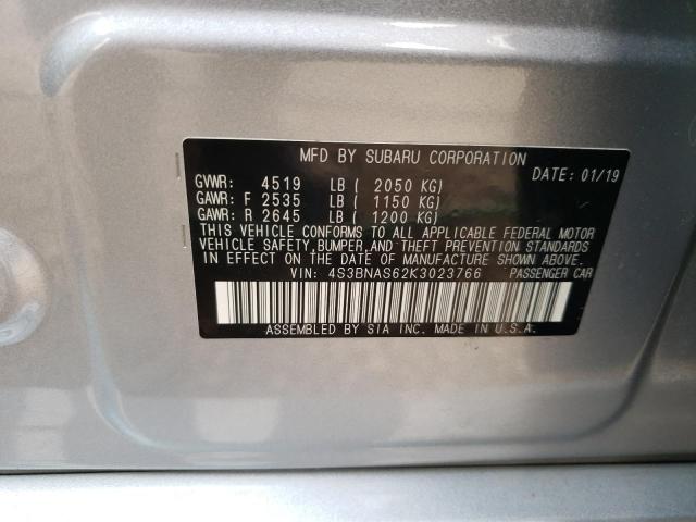 Photo 11 VIN: 4S3BNAS62K3023766 - SUBARU LEGACY 