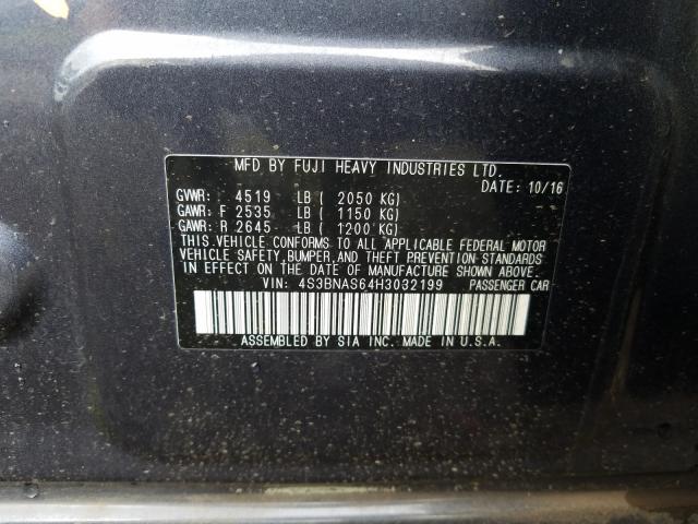 Photo 9 VIN: 4S3BNAS64H3032199 - SUBARU LEGACY SPO 