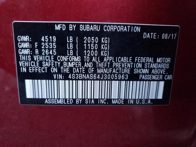 Photo 11 VIN: 4S3BNAS64J3005963 - SUBARU LEGACY 