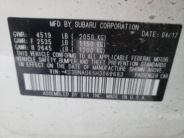 Photo 9 VIN: 4S3BNAS65H3062683 - SUBARU LEGACY SPO 