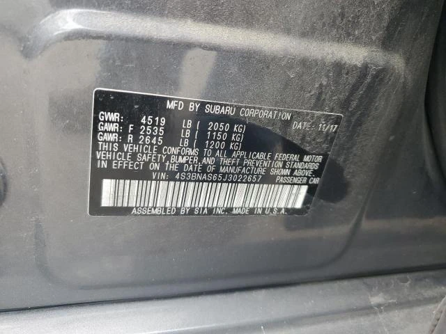 Photo 11 VIN: 4S3BNAS65J3022657 - SUBARU LEGACY SPO 