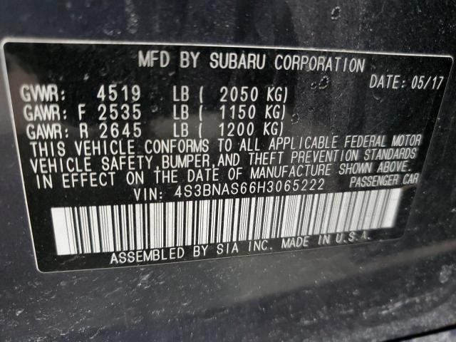 Photo 11 VIN: 4S3BNAS66H3065222 - SUBARU LEGACY 