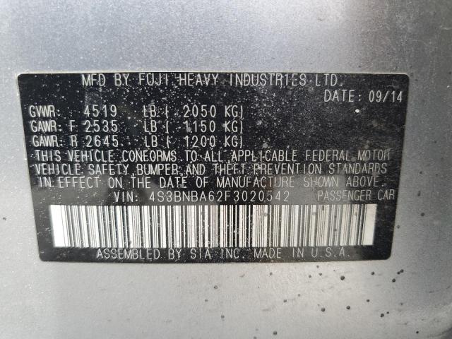 Photo 12 VIN: 4S3BNBA62F3020542 - SUBARU LEGACY 2.5 