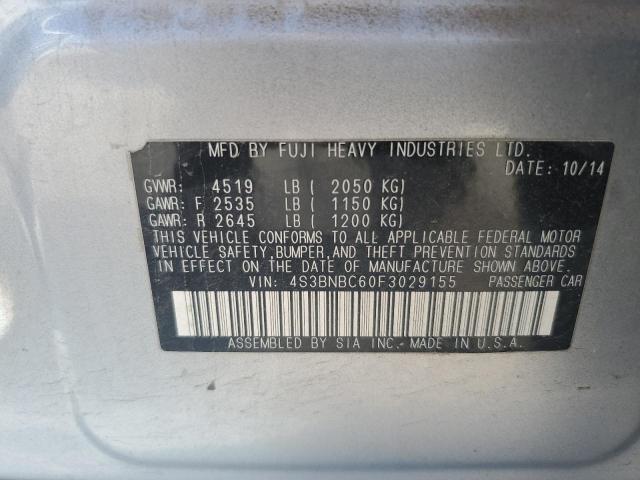 Photo 11 VIN: 4S3BNBC60F3029155 - SUBARU LEGACY 2.5 