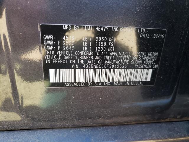 Photo 9 VIN: 4S3BNBC60F3042536 - SUBARU LEGACY 2.5 