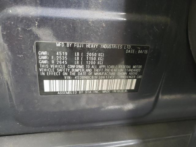 Photo 12 VIN: 4S3BNBC61F3061743 - SUBARU LEGACY 2.5 