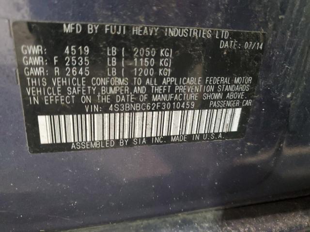 Photo 11 VIN: 4S3BNBC62F3010459 - SUBARU LEGACY 