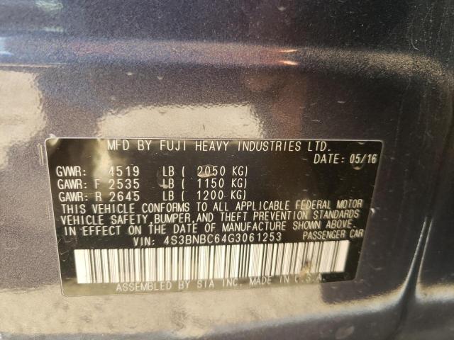 Photo 11 VIN: 4S3BNBC64G3061253 - SUBARU LEGACY 