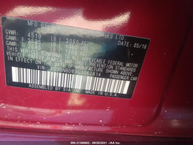 Photo 8 VIN: 4S3BNBD63G3062814 - SUBARU LEGACY 