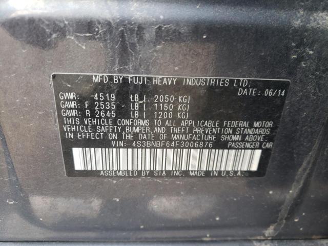 Photo 11 VIN: 4S3BNBF64F3006876 - SUBARU LEGACY 