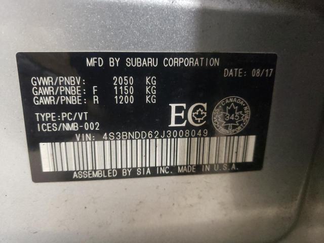 Photo 12 VIN: 4S3BNDD62J3008049 - SUBARU LEGACY 