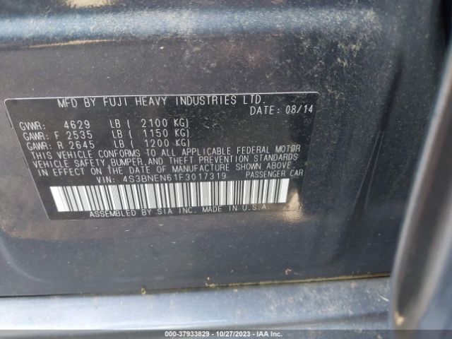 Photo 8 VIN: 4S3BNEN61F3017319 - SUBARU LEGACY 