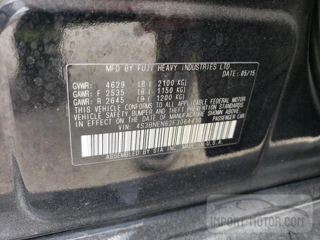 Photo 11 VIN: 4S3BNEN62F3064410 - SUBARU LEGACY 