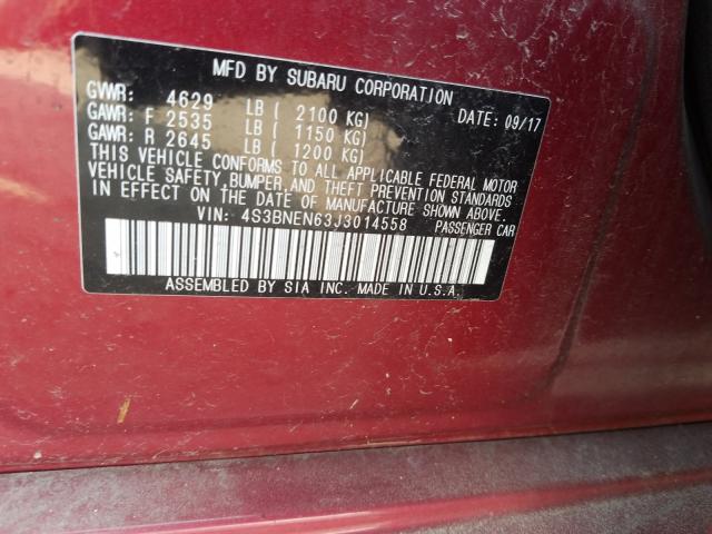 Photo 9 VIN: 4S3BNEN63J3014558 - SUBARU LEGACY 3.6 