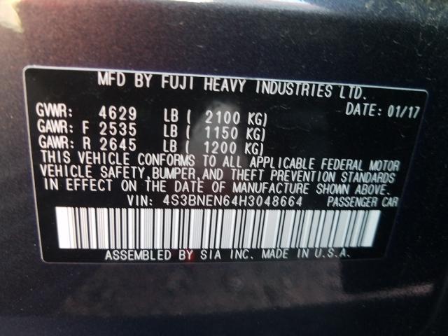 Photo 9 VIN: 4S3BNEN64H3048664 - SUBARU LEGACY 3.6 