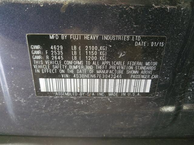 Photo 9 VIN: 4S3BNEN67F3042046 - SUBARU LEGACY 3.6 