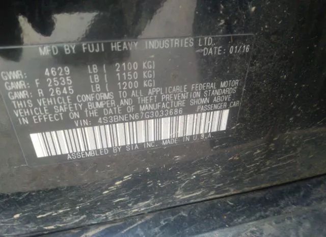 Photo 8 VIN: 4S3BNEN67G3033686 - SUBARU LEGACY 