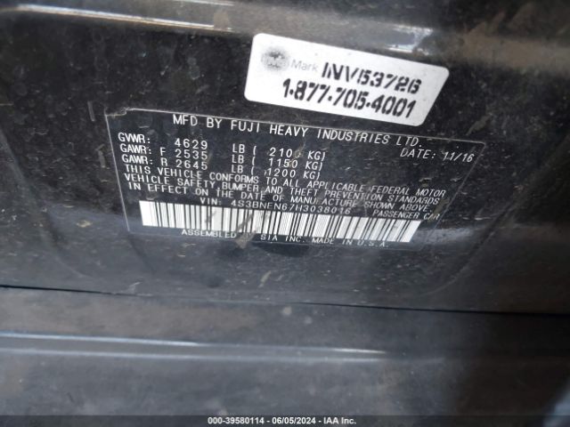 Photo 8 VIN: 4S3BNEN67H3038016 - SUBARU LEGACY 