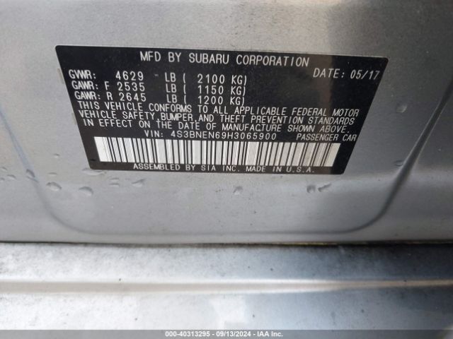 Photo 8 VIN: 4S3BNEN69H3065900 - SUBARU LEGACY 