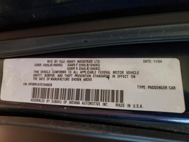 Photo 12 VIN: 4S3BP616757348628 - SUBARU LEGACY 