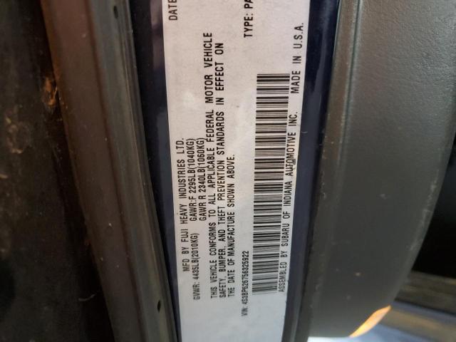 Photo 11 VIN: 4S3BP626756325922 - SUBARU LEGACY 