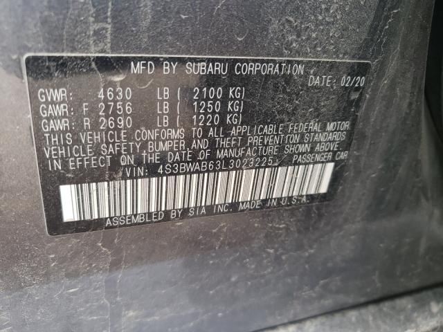 Photo 9 VIN: 4S3BWAB63L3023225 - SUBARU LEGACY 