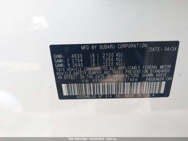 Photo 8 VIN: 4S3BWAB64R3027969 - SUBARU LEGACY 