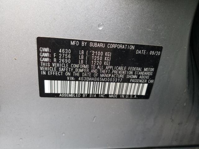 Photo 9 VIN: 4S3BWAB65M3003317 - SUBARU LEGACY 