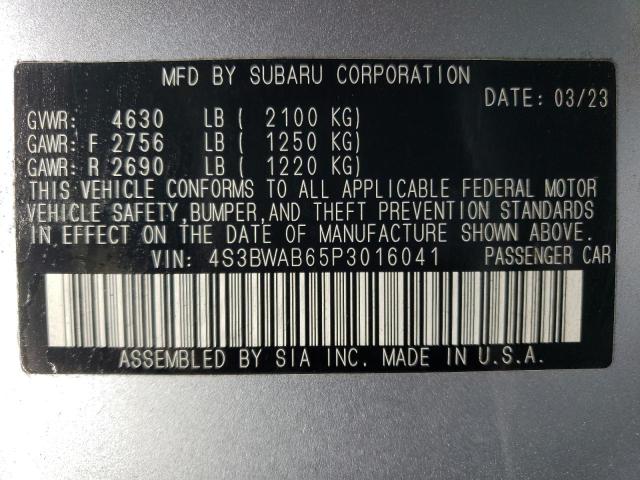 Photo 11 VIN: 4S3BWAB65P3016041 - SUBARU LEGACY 