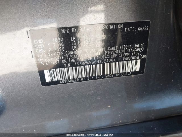 Photo 8 VIN: 4S3BWAB66N3024064 - SUBARU LEGACY 