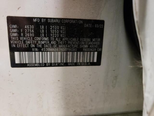 Photo 11 VIN: 4S3BWAB67N3018080 - SUBARU LEGACY 