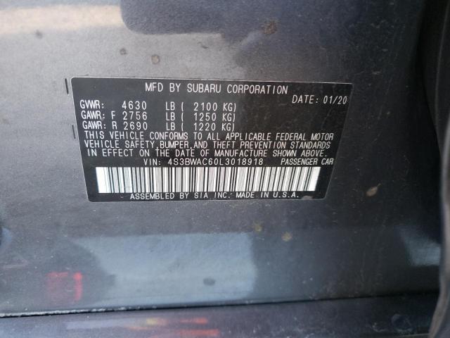 Photo 12 VIN: 4S3BWAC60L3018918 - SUBARU LEGACY PRE 