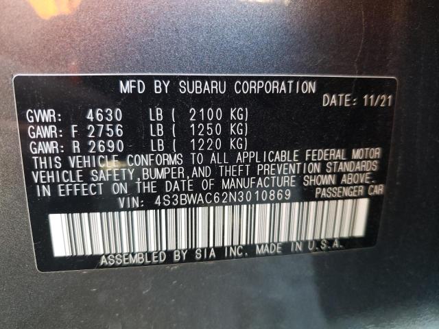 Photo 9 VIN: 4S3BWAC62N3010869 - SUBARU LEGACY PRE 