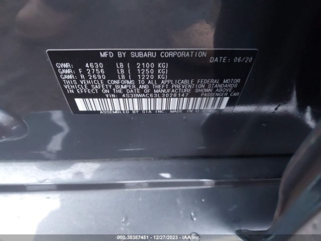 Photo 8 VIN: 4S3BWAC63L3028147 - SUBARU LEGACY 