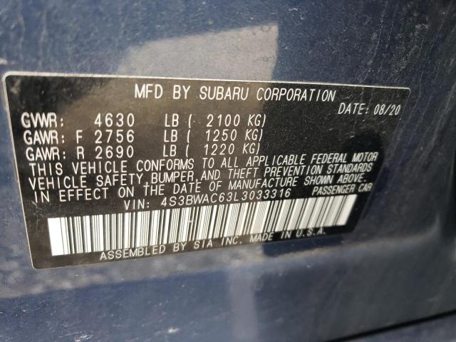 Photo 11 VIN: 4S3BWAC63L3033316 - SUBARU LEGACY PRE 