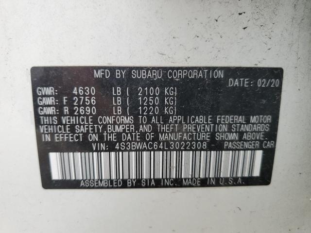 Photo 12 VIN: 4S3BWAC64L3022308 - SUBARU LEGACY 