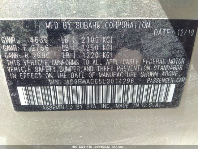 Photo 8 VIN: 4S3BWAC65L3014296 - SUBARU LEGACY 